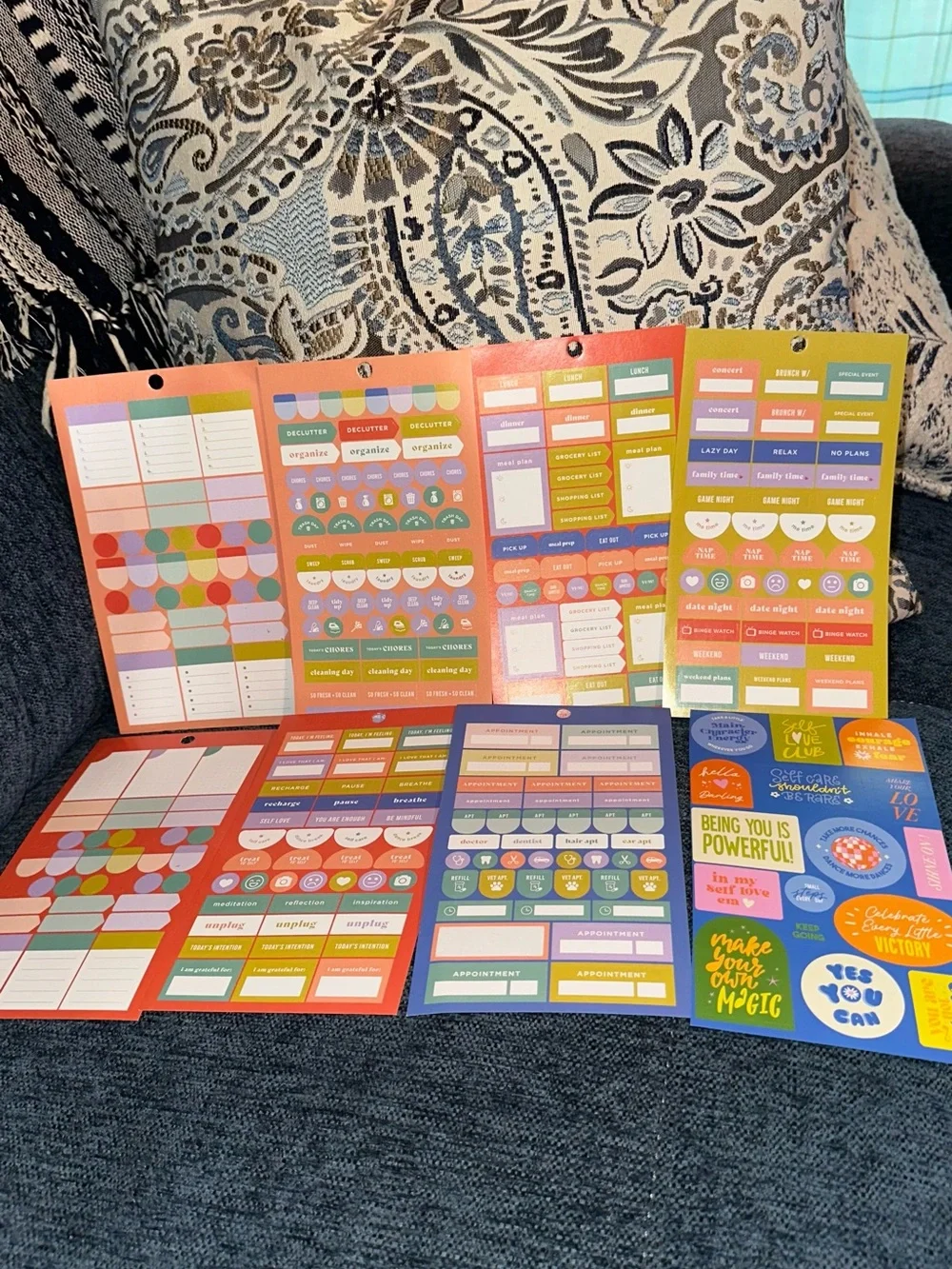 Happy Planner, Erin Condren, Pulsar Eco & Stampedous Loose Sheets Sticker Bundle